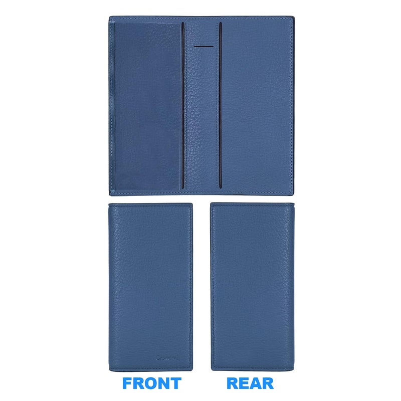 CASMONAL Premium Leather Checkbook Cover for Men and Women Checkbook Holder Wallet RFID Blocking - Image 5